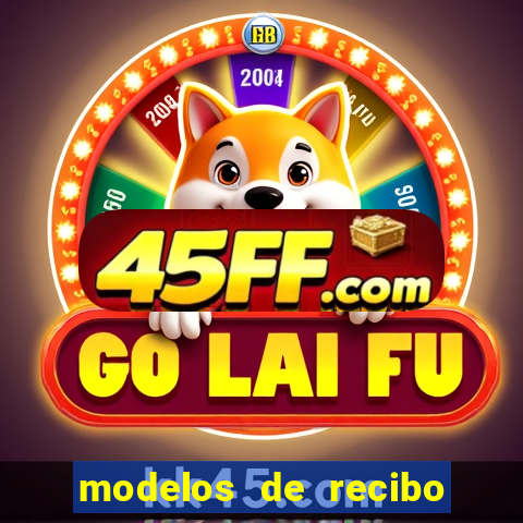 modelos de recibo de pagamento word